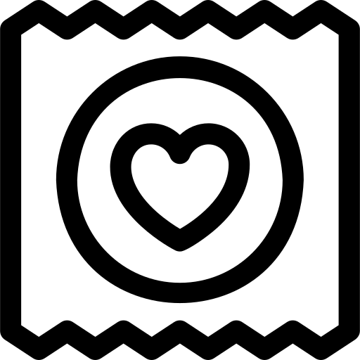 préservatif Basic Rounded Lineal Icône