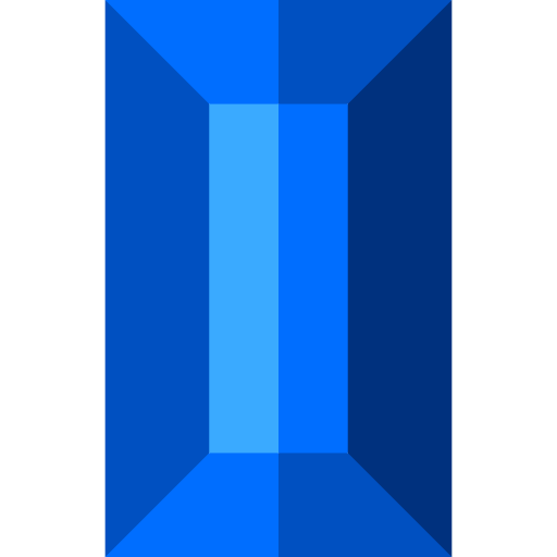 rectangular Basic Straight Flat icono