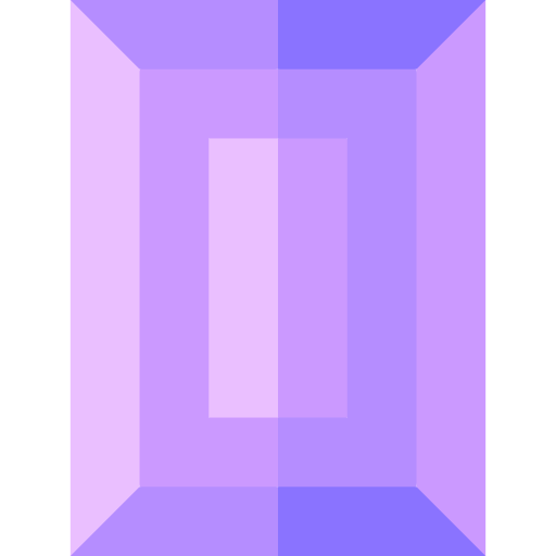 rechthoekig Basic Straight Flat icoon