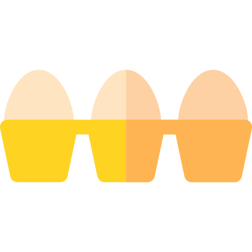 carton de huevos Basic Rounded Flat icono