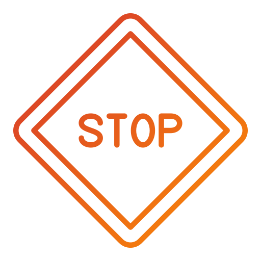 Stop sign Generic Gradient icon