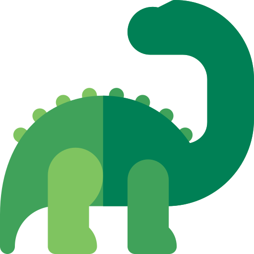 dinosaurio Basic Rounded Flat icono