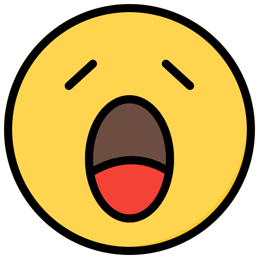 Yawn Generic Outline Color icon