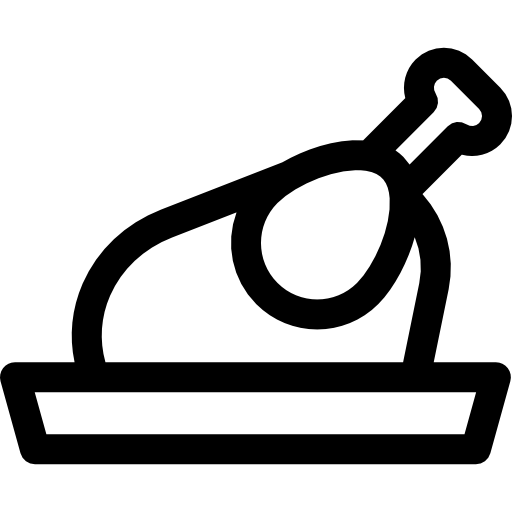 ローストチキン Basic Rounded Lineal icon