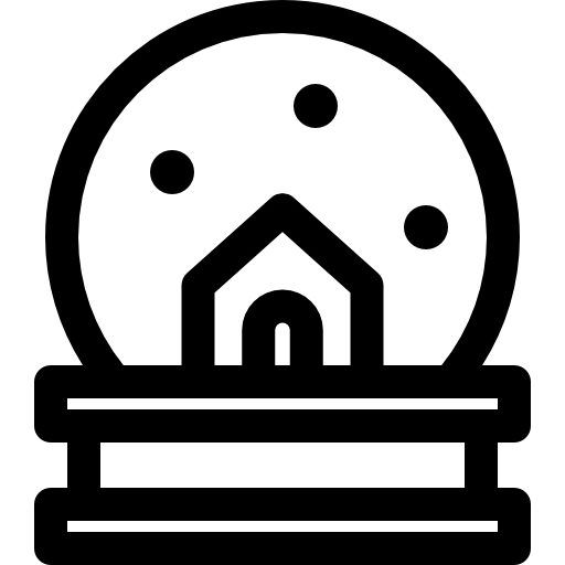 schneekugel Basic Rounded Lineal icon
