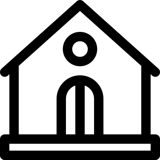domek z piernika Basic Rounded Lineal ikona