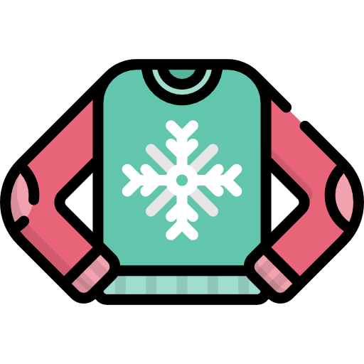 suéter Kawaii Lineal color icono