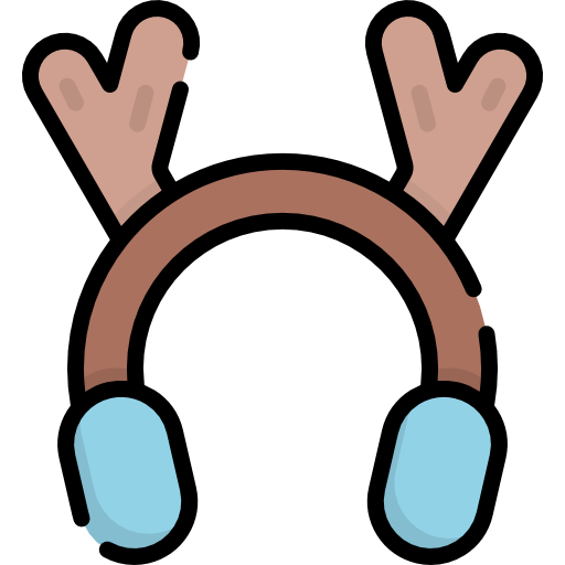 orejeras Kawaii Lineal color icono