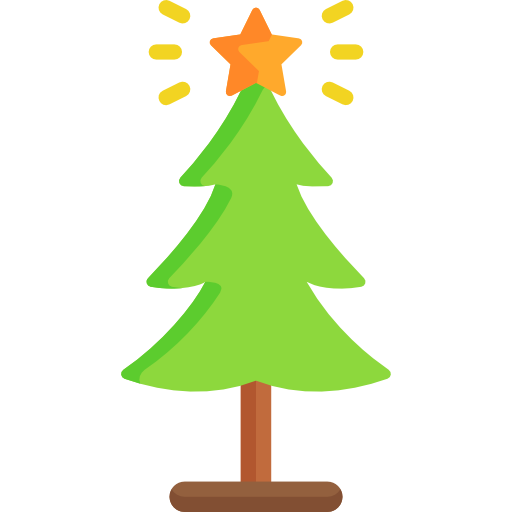 kerstboom Special Flat icoon