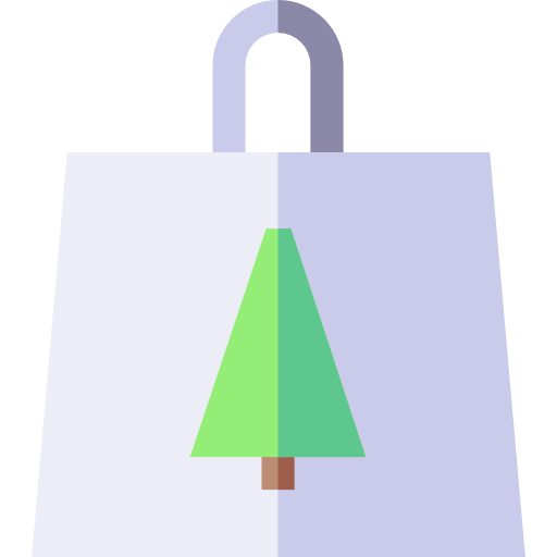 Shopping bag Basic Straight Flat icon