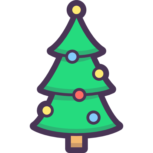 kerstboom Stockio Lineal Color icoon
