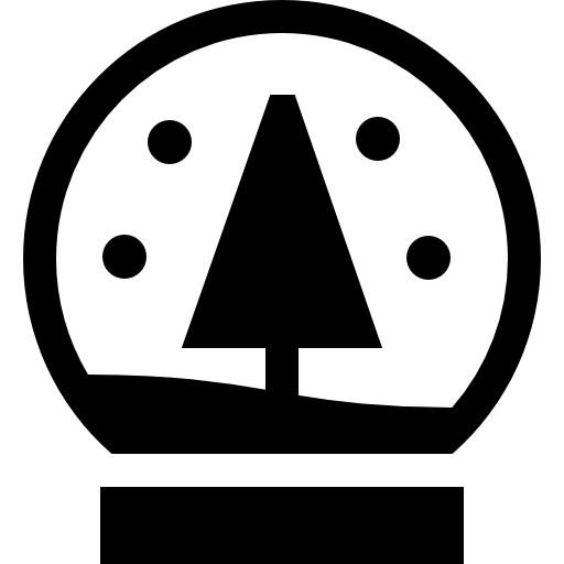 スノードーム Basic Straight Filled icon