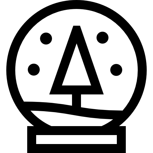 スノードーム Basic Straight Lineal icon