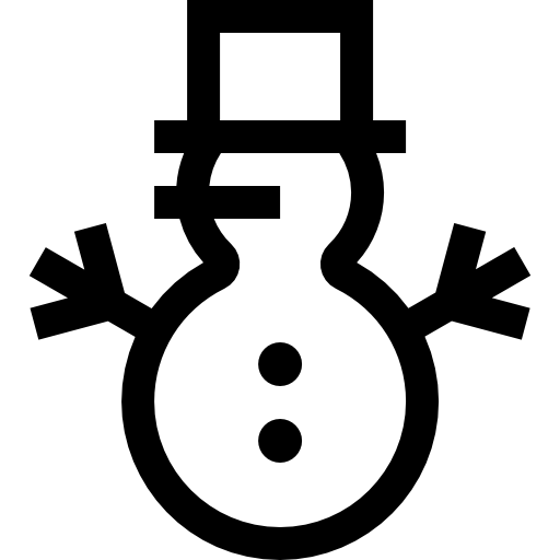 pupazzo di neve Basic Straight Lineal icona