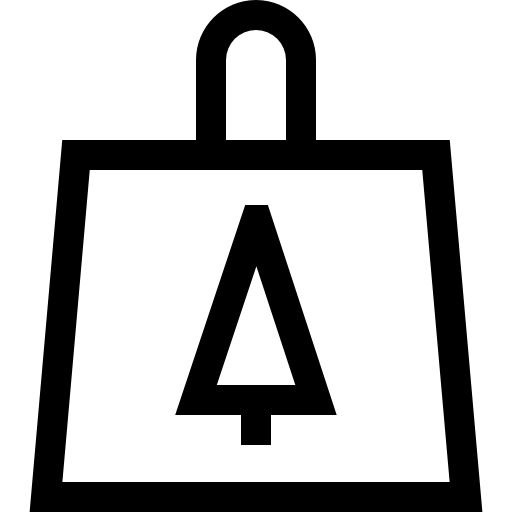쇼핑백 Basic Straight Lineal icon
