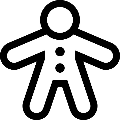 lebkuchenmann Basic Straight Lineal icon
