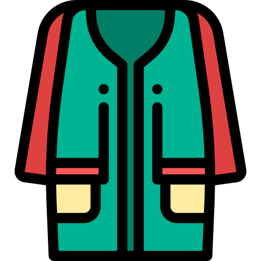 코트 Detailed Rounded Lineal color icon