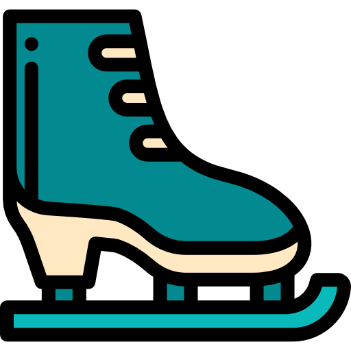 Ice skate Detailed Rounded Lineal color icon