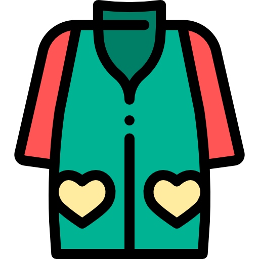 Vest Detailed Rounded Lineal color icon
