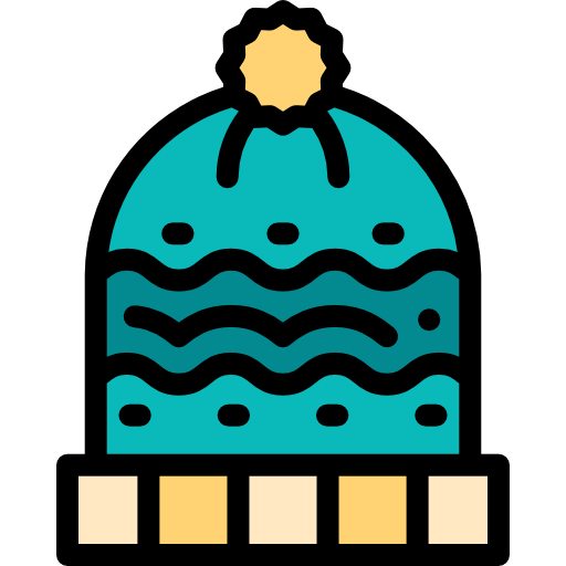sombrero de invierno Detailed Rounded Lineal color icono