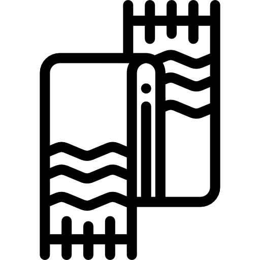 bufanda de invierno Detailed Rounded Lineal icono