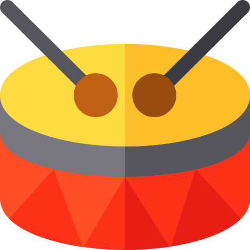 ドラム Basic Rounded Flat icon