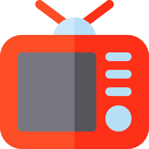 Television Basic Rounded Flat icon