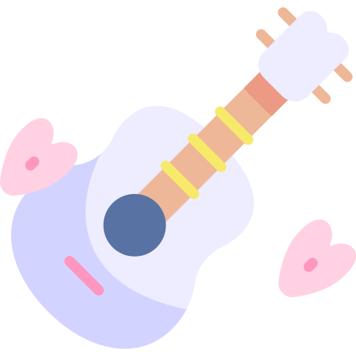 ギター Kawaii Flat icon