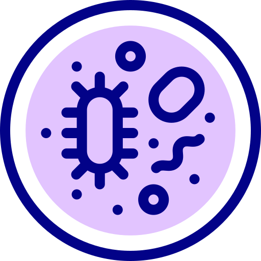 Bacteria Detailed Mixed Lineal color icon