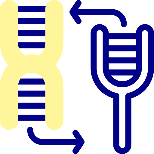 염색체 Detailed Mixed Lineal color icon