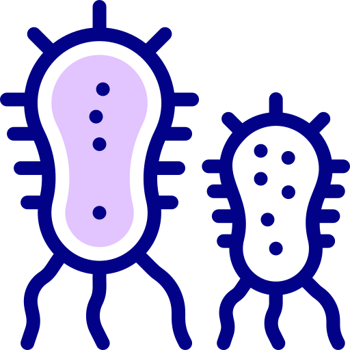 Microbe Detailed Mixed Lineal color icon