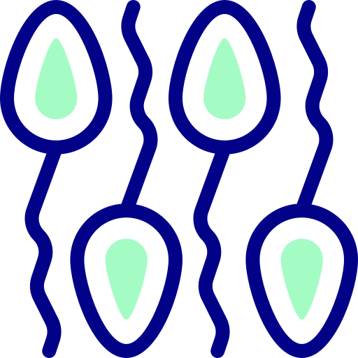 Сперма Detailed Mixed Lineal color иконка
