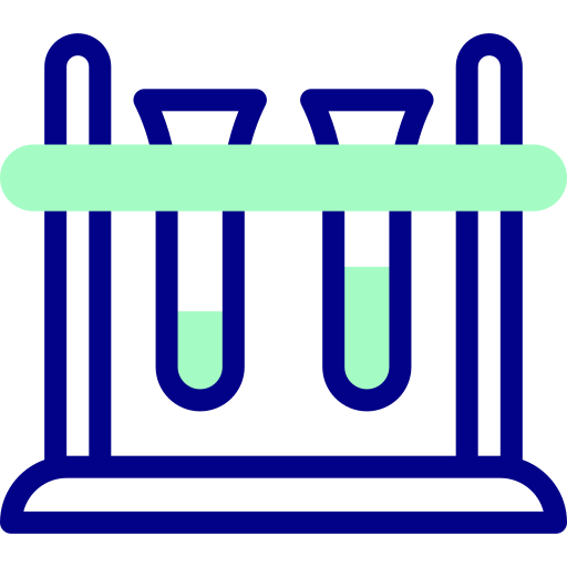 Test tubes Detailed Mixed Lineal color icon