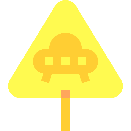 Warning sign Basic Sheer Flat icon