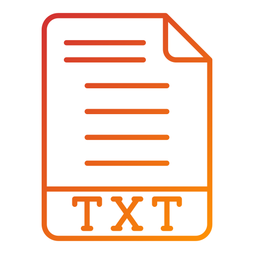 txt Generic Gradient icon