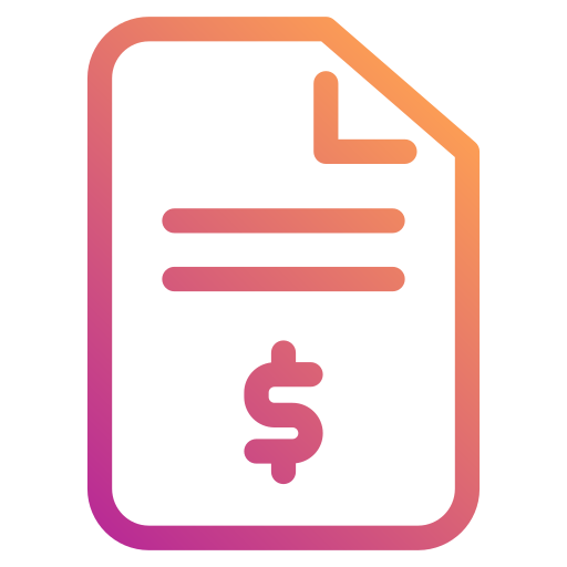 Invoice Generic Gradient icon