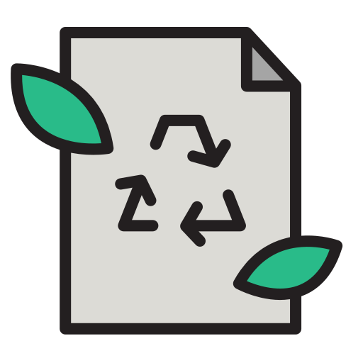 papier recyclen Generic Outline Color icoon