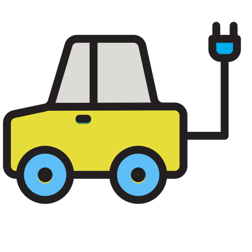 電気自動車 Generic Outline Color icon