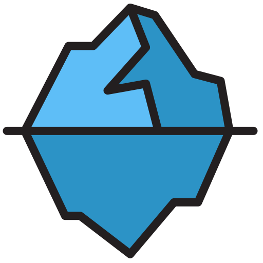 氷山 Generic Outline Color icon