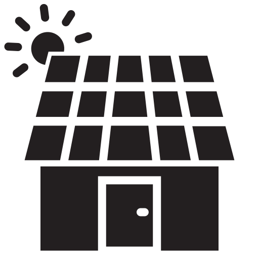 casa solare Generic Glyph icona