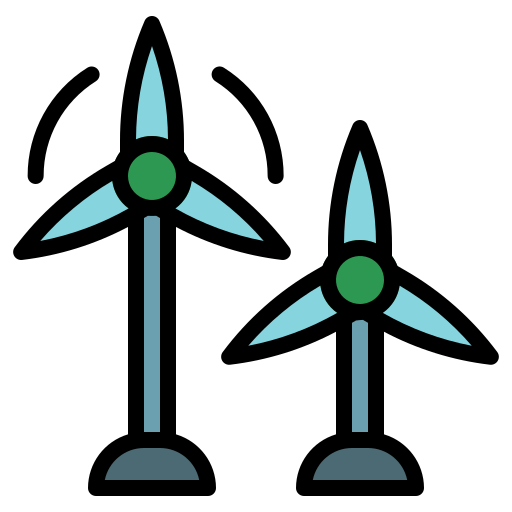 風力 Generic Outline Color icon