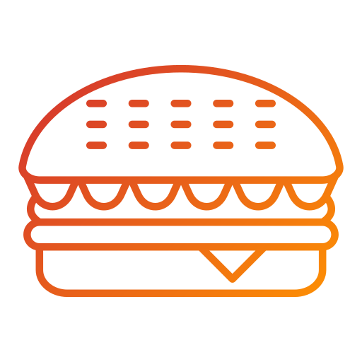 ハンバーガー Generic Gradient icon