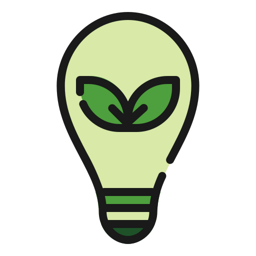 Öko-glühbirne Generic Outline Color icon