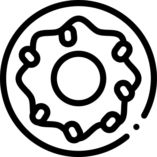 rosquinha Detailed Rounded Lineal Ícone