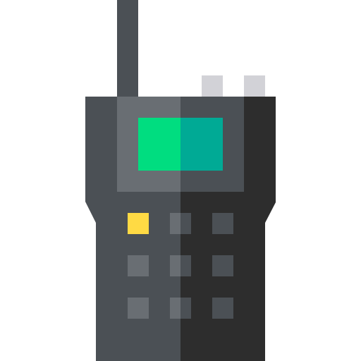 walkie-talkie Basic Straight Flat icoon