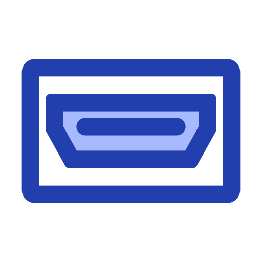 hdmi-poort Generic Blue icoon
