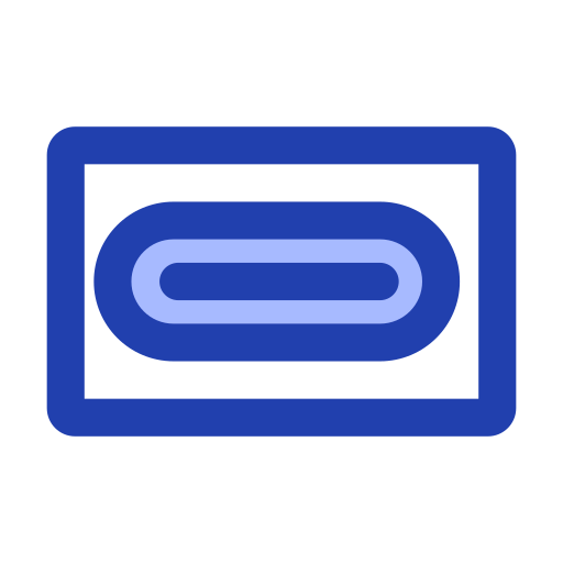 puerto usb Generic Blue icono