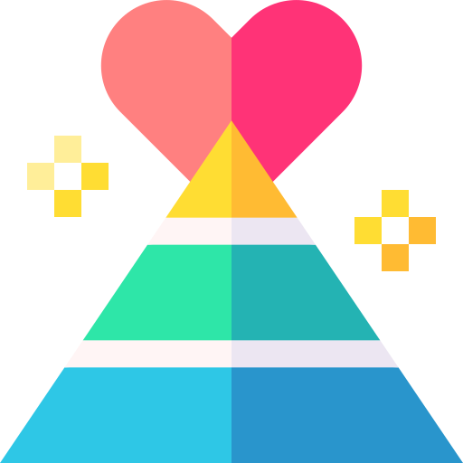 piramide Basic Straight Flat icoon