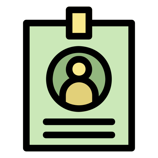 Identification Generic Outline Color icon