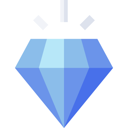 Diamond Basic Straight Flat icon